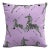 Red from Scalamandre crafted by Cloth & Company 20" Decorative Pillow, Purple Animal Print For Sale