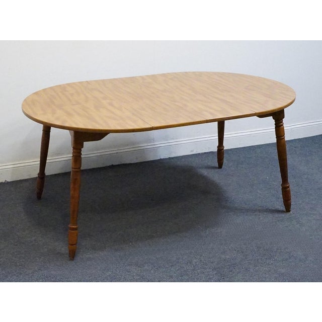 TELL CITY FURNITURE Solid Hard Rock Maple 65" Oval Dining Table This has the Formica top 29" High 41.5" Wide 41.5" Deep 2...