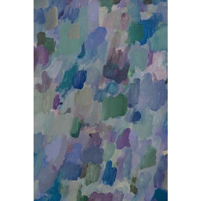 Molly Frances "Winter Garden," Framed Abstract Painting For Sale - Image 4 of 4