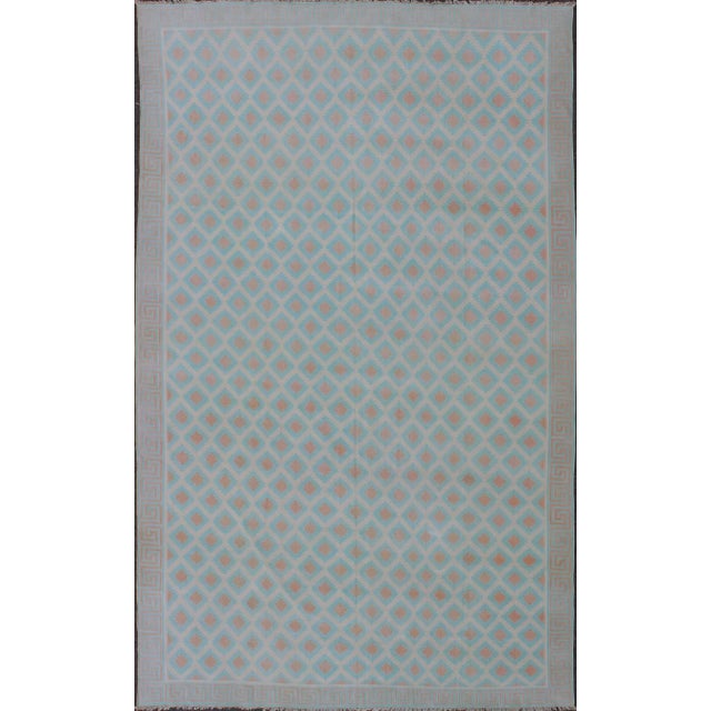 Mid 20th Century Large VintageIndian Cotton Dhurrie Collection of Thomas Britt For Sale In Atlanta - Image 6 of 8