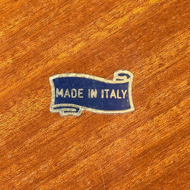 Vintage Large Wooden Mirror, Italy, 1970s For Sale - Image 10 of 13