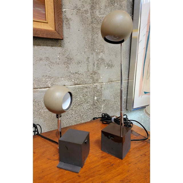 Mid-Century Modern Mid-Century Modern Lightolier "Lytegem" Task Lamps by Michael Lax - A Pair For Sale - Image 3 of 12