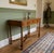 A very good walnut barley twist leg side, or lamp, table. with 3 drawers, all with solid oak drawer linings and fitted...