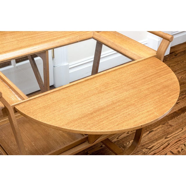 1970s 1970s Mid-Century Drop Leaf Bar Cart Attributed to Edward Wormley for Dunbar For Sale - Image 5 of 6