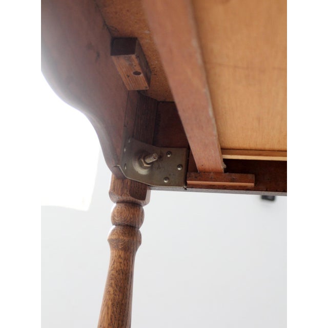 Vintage Oak Roll Top Secretary Desk For Sale - Image 17 of 17