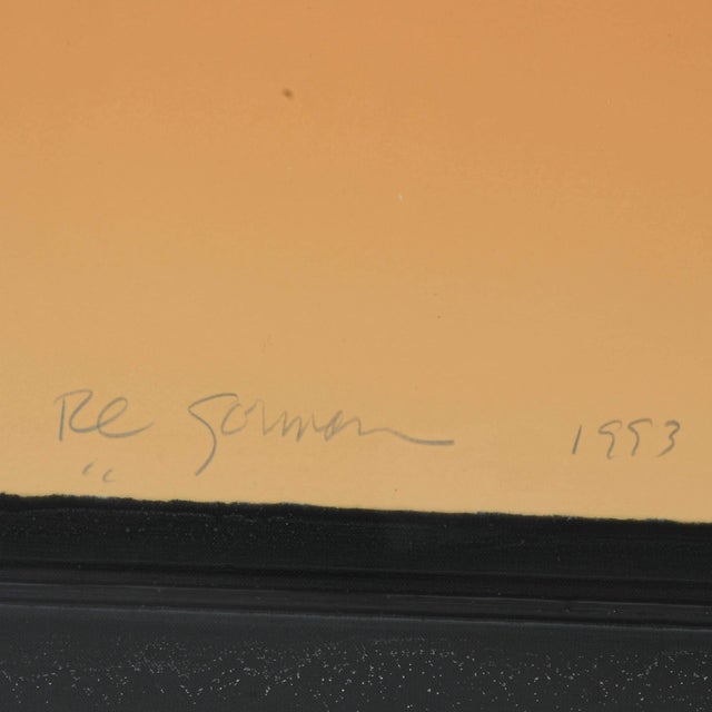 Gorman 1990s Framed Signed r.c. Gorman Limited-Edition "Rainbow" Lithograph For Sale - Image 4 of 6