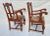 Antique 1920s Brutalist Oak Dining Chairs Restored Set of 8 For Sale - Image 9 of 12