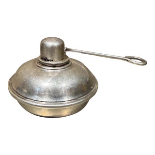 Antique Vintage Silver-Plated Alcohol Spirit Burner For Sale