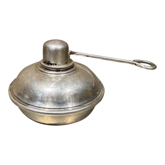 Antique Vintage Silver-Plated Alcohol Spirit Burner For Sale