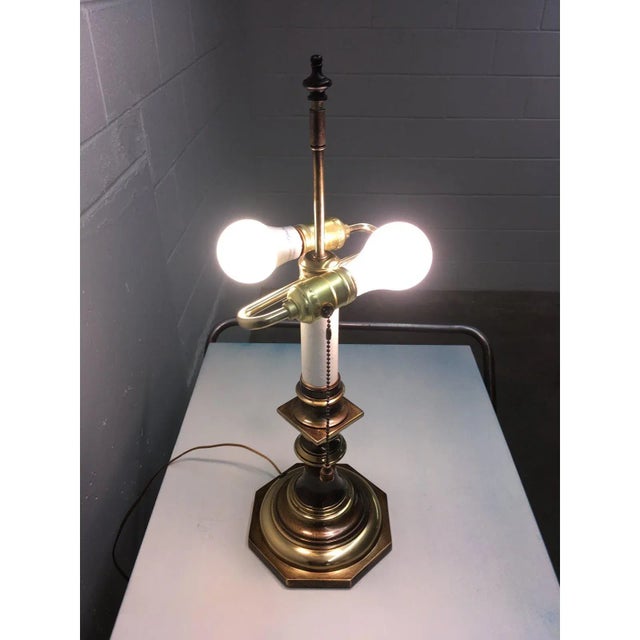 Stiffel Brass Candlestick Table Lamp in Bronze Finish Chairish