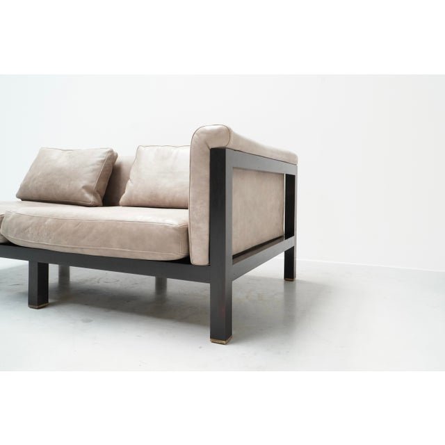 Wood Modular Corner Lounge Set by Jules Wabbes for Mobilier Universel, Belgium, 1960s, Set of 2 For Sale - Image 7 of 14