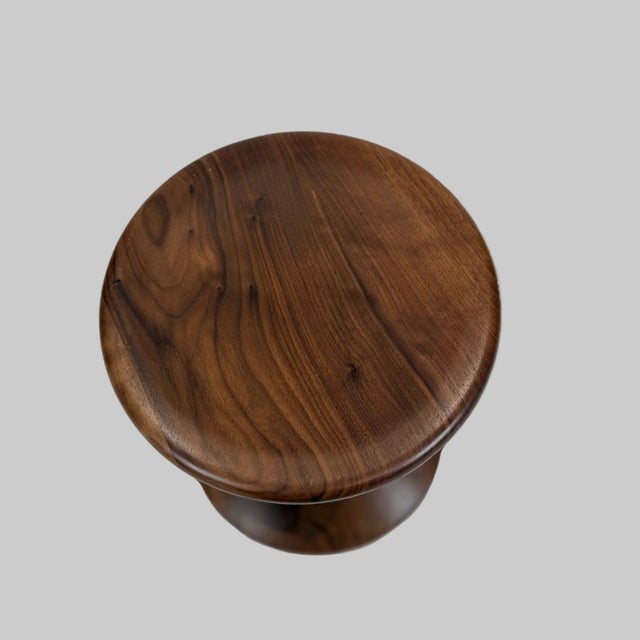 Wood Eames for Herman Miller Time-Life Stool, Model C, Solid Walnut, 1960 Design For Sale - Image 7 of 8