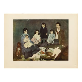 1948 After Pablo Picasso "The Soler Family" First Edition Period Parisian Offset Lithograph For Sale