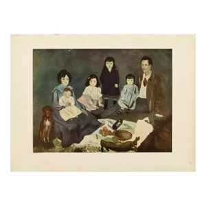 1948 After Pablo Picasso "The Soler Family" First Edition Period Parisian Offset Lithograph