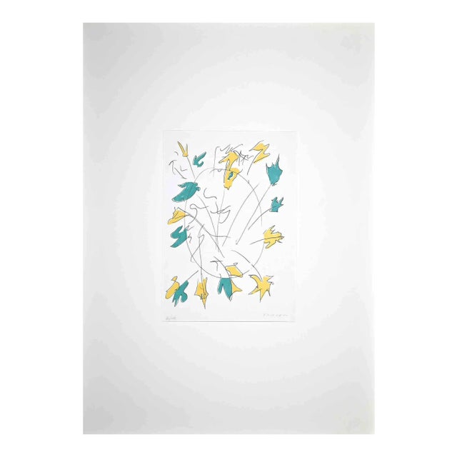 Giulio Turcato, Abstract Composition, Original Screenprint, 1976 For Sale