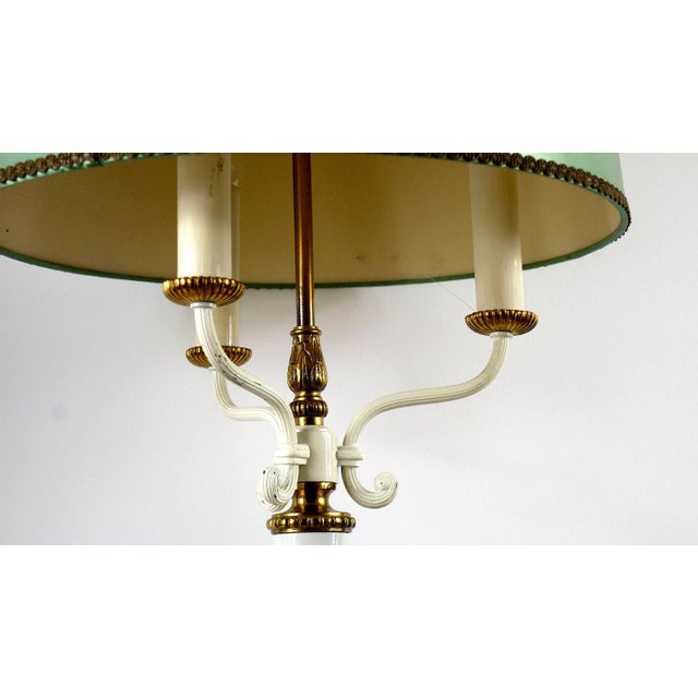 French Bouillotte Brass Shade Table Lamp from Unbekannt, 1950s, in Very Good conditions. Designed 1950 to 1959 I have...