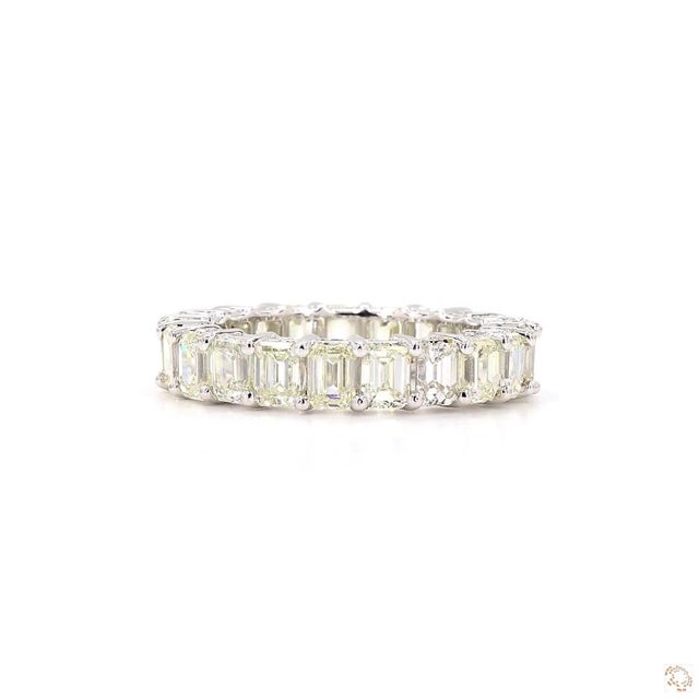 Early 21st Century 5.28 Carat Princess Cut Diamond Gold Ring, Size 6.5 For Sale - Image 5 of 9
