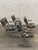 Mid-Century Modern Set of 4 Vintage 1970’s Daystrom Chrome Tubular Dining Chairs With Wooden Armrests For Sale - Image 3 of 14