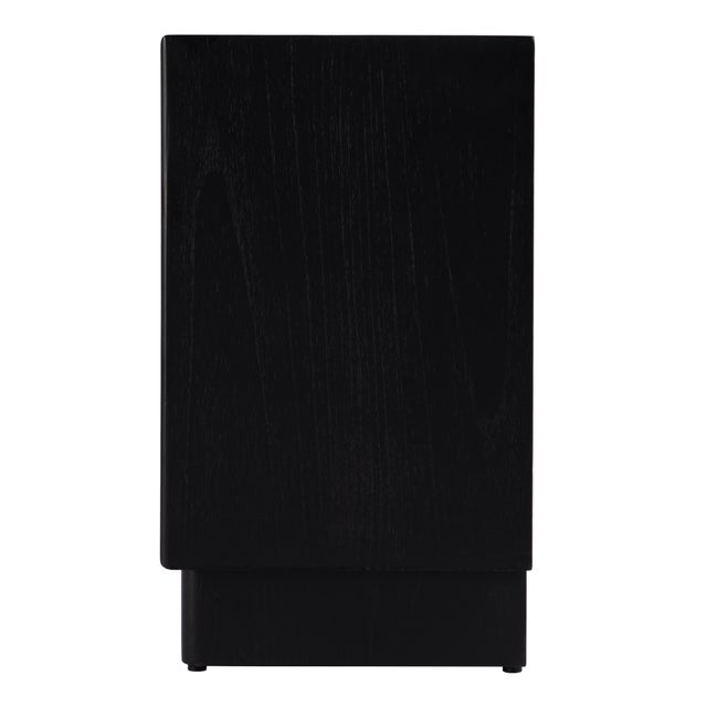 2020s Halmstad 24 in. W Wood Panel 2 Drawer Nightstand with Soft-Closing Drawers, Black For Sale - Image 5 of 8