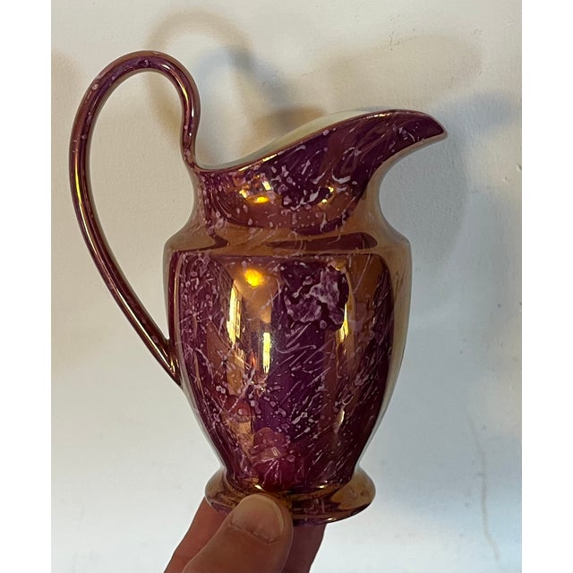 19th Century Antique 19th Century English Regency Wedgwood Pink Luster Cream Jug For Sale - Image 5 of 8