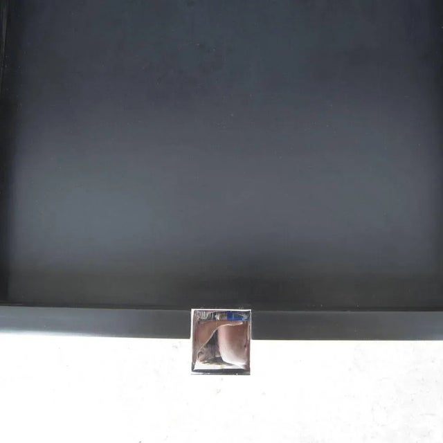 Vintage Stow & Davis Leather Top Credenza For Sale In Houston - Image 6 of 7