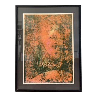 Hoi Lebadang Signed & Numbered 81/150 Abstract Color Lithograph, France, C. 1970s For Sale
