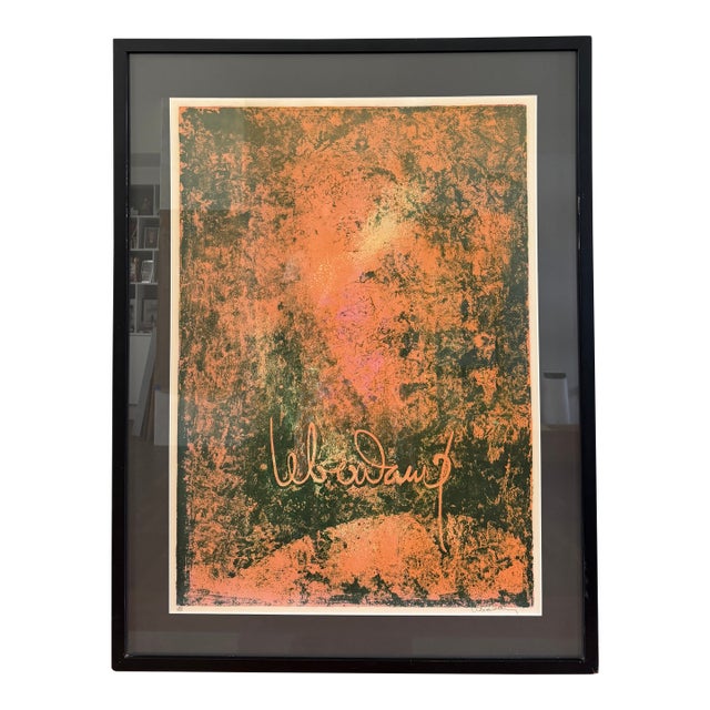 Hoi Lebadang Signed & Numbered 81/150 Abstract Color Lithograph, France, C. 1970s For Sale