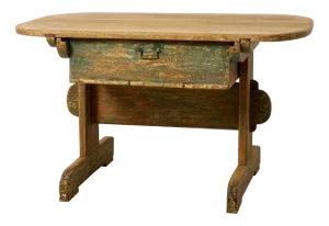 Northern Swedish Country Table with Drawer