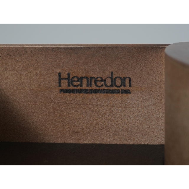 Henredon 4 Drawer 2 Door Mahogany Server High Chest For Sale - Image 17 of 18