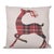Tartan Plaid Reindeer Linen Pillow For Sale