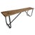 Mid 20th Century Vintage Wood & Iron School Bench For Sale - Image 5 of 5