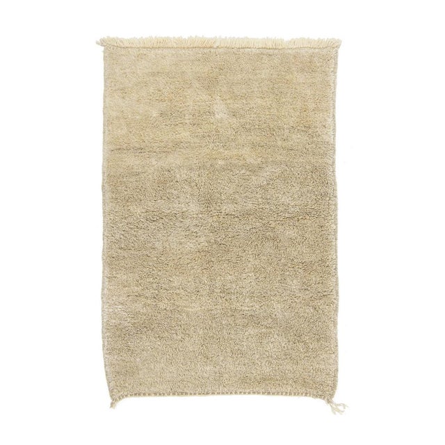 Brown Hand-Knotted Wool Rug by Azele Studio For Sale - Image 8 of 8