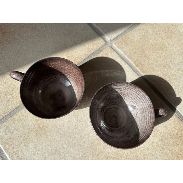 Large Handmade Ceramic Mugs with Handles from Serocka, Germany, 1970s, Set of 2 For Sale - Image 9 of 13