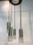 Italian Fontana Arte Style Italian 1970s Five Light Pendant Chandelier For Sale - Image 3 of 7