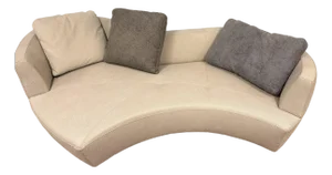 Curved Upholstered Sofa / Crescent Sofa