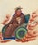 Paper Canton School Artist, Taoist Deity Wang Lingguan, 18th Century, Gouache Painting on Paper For Sale - Image 7 of 7
