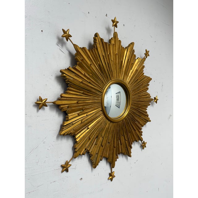 Traditional Carol Canner for Carvers Guild Starburst Mirror For Sale - Image 3 of 12