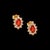 Traditional Natural Sapphire Diamond Stud Earrings 14k Gold 0.80 TCW Certified For Sale - Image 3 of 11