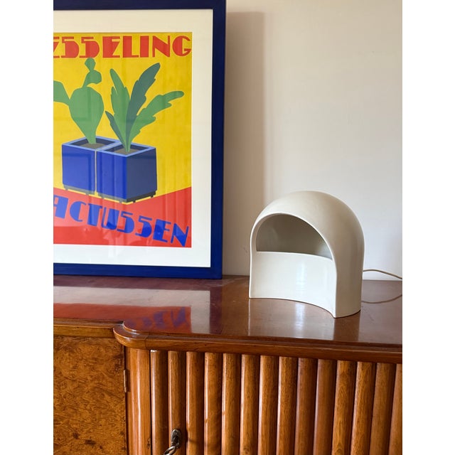 Organic White Ceramic Table Lamp, Italy, 1970s For Sale - Image 13 of 17