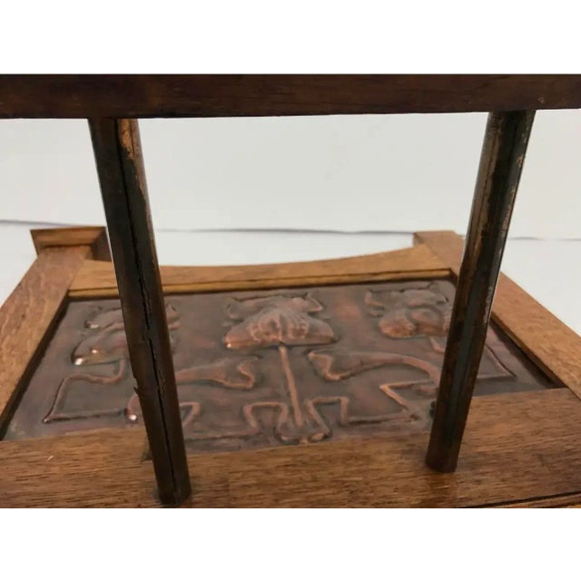 Arts & Crafts Oak & Copper Umbrella Stand by Shapland & Petter, c.1900 For Sale - Image 9 of 11