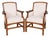 Late 20th Century Pair of Stickley Quarter-Sawn Oak Upholstered Armchairs For Sale