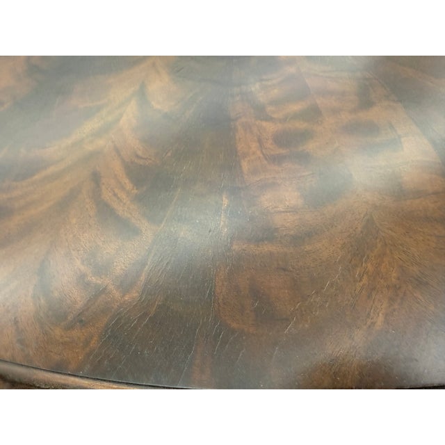 Large 88” Diameter Mahogany Dining Table by Maitland-Smith For Sale - Image 17 of 18