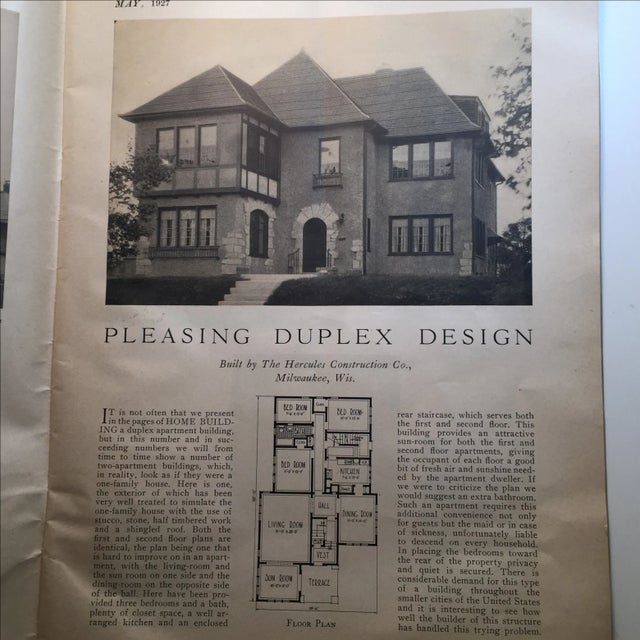 Home Building 1927 Chicago Trade Magazine For Sale - Image 5 of 11