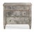 Century Furniture Century Furniture Silver Leaf Mirrored Bedside Chest For Sale - Image 4 of 4