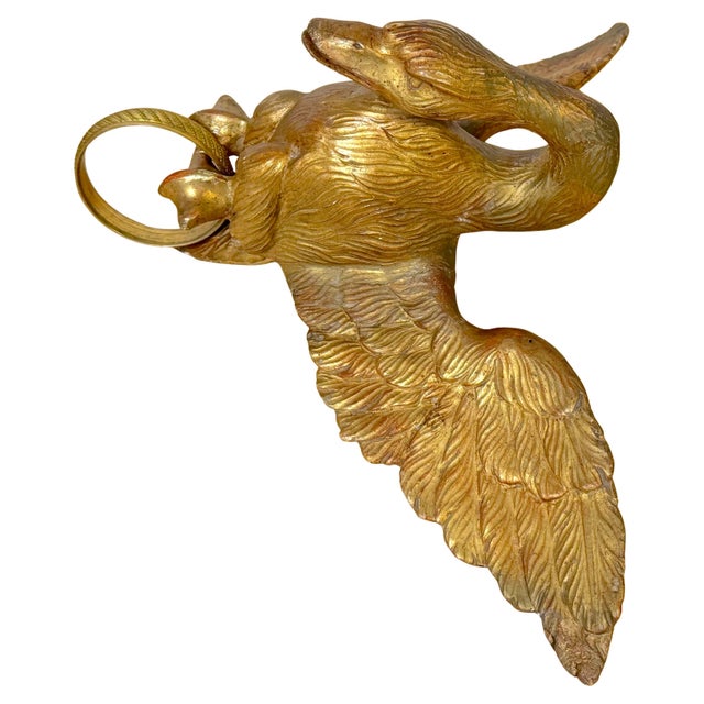 19th C. French Giltwood, Ormolu Swan Bed Corona, Circle Desmalter/ Krieger For Sale - Image 16 of 18