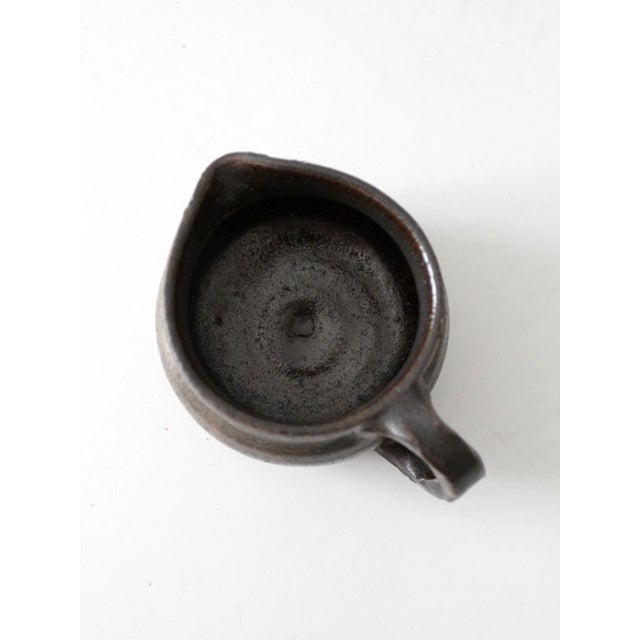 Late 20th Century Vintage Studio Pottery Creamer For Sale - Image 5 of 11