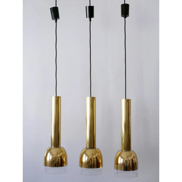 Mid-Century Modern Mid-Century Modern Pendant Lamps from Glashütte Limburg, Germany, 1970s, Set of 3 For Sale - Image 3 of 18