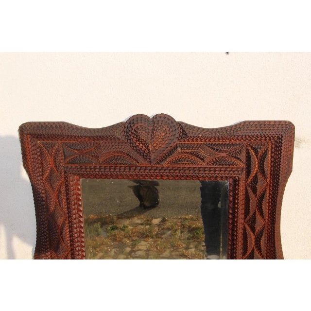 Large 19th Century Tramp Mirror For Sale - Image 3 of 11
