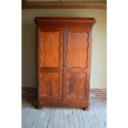 Antique Biedermeier Mahogany Wardrobe For Sale - Image 10 of 10