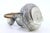 Silver Round Kettle with Reliefs on Monogram Cards with Hinged Lid and Coated Handle For Sale - Image 6 of 8